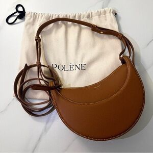 Polene Dix Brown Crossbody Bag